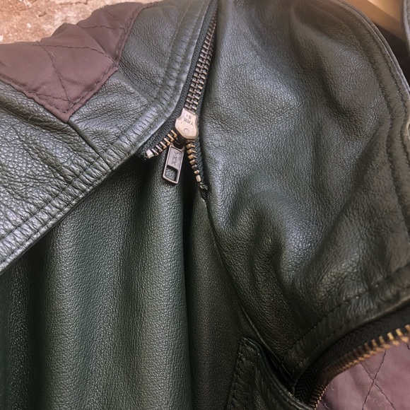 Wilson Leather Soft Green Hooded Leather Jacket - Picture 6 of 11